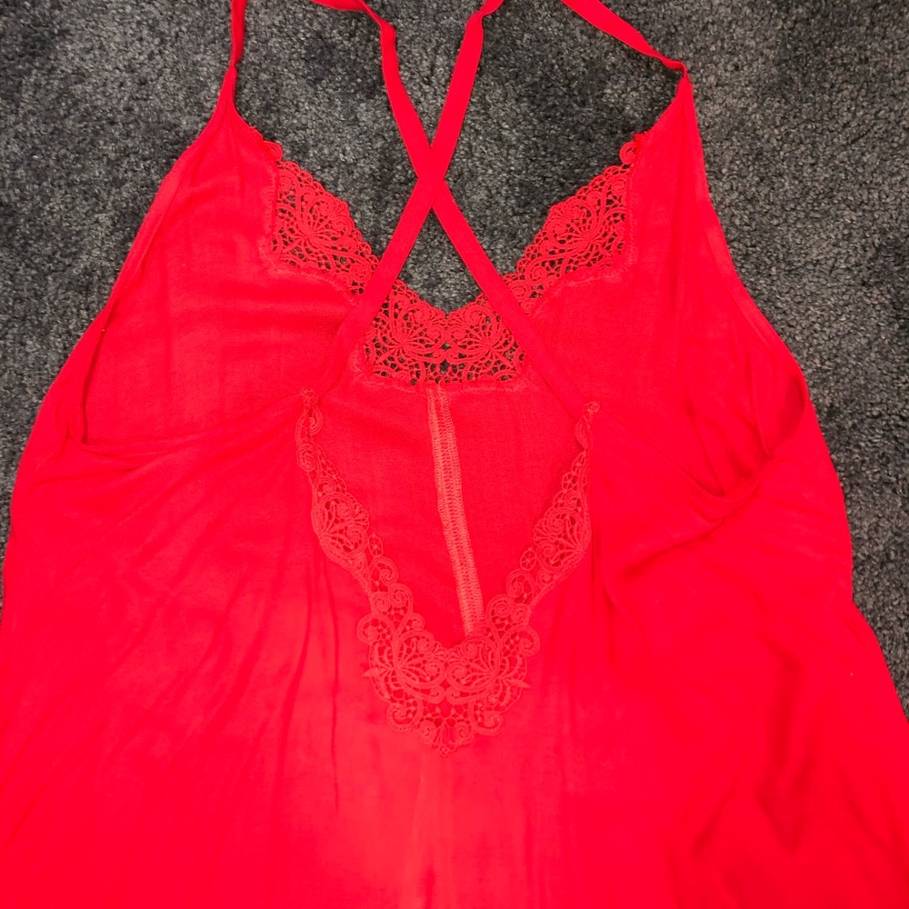 Free People red cover up/dress